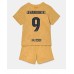 Billige Barcelona Robert Lewandowski #9 Bortetrøye Barn 2022-23 Kortermet (+ korte bukser)